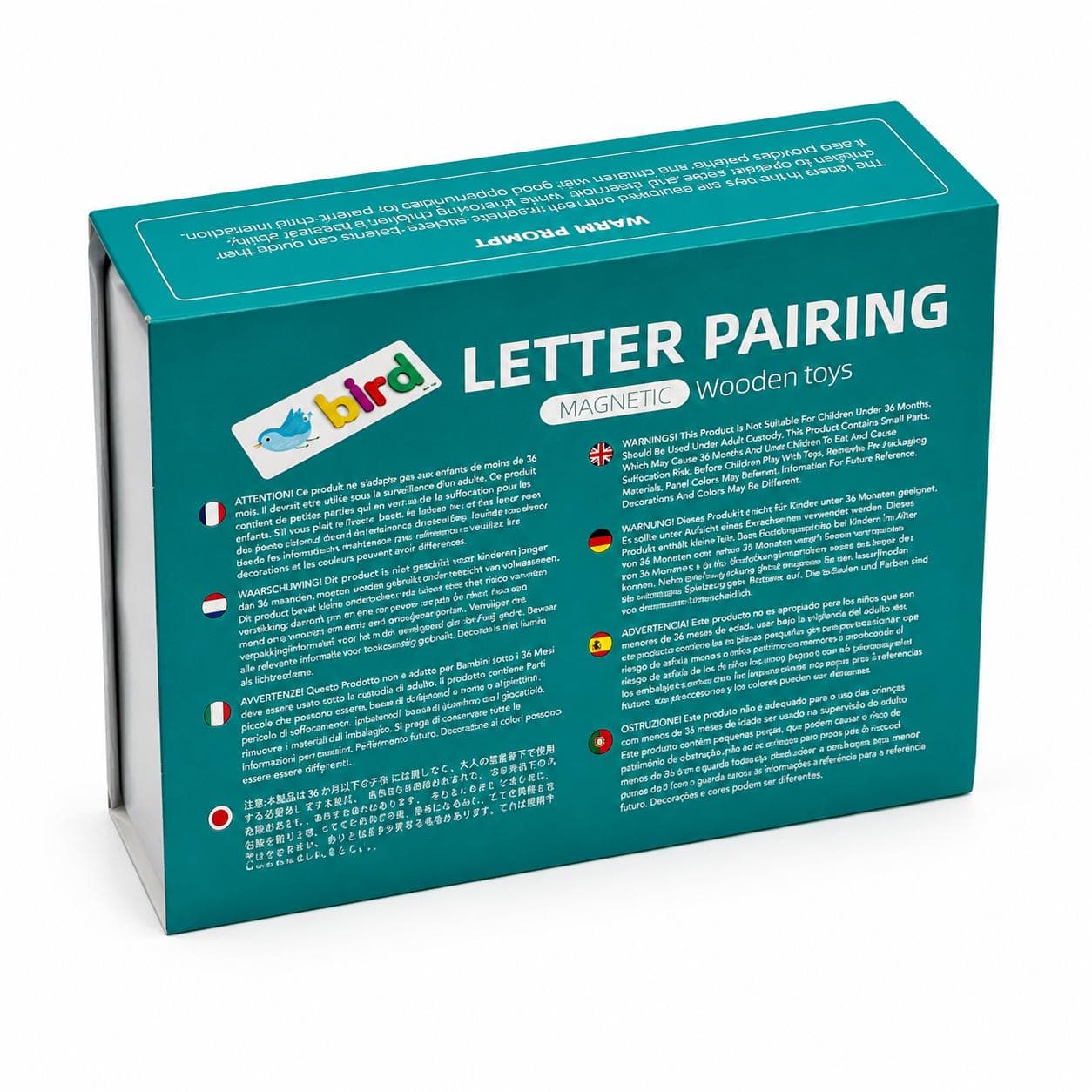 بازی آموزشی مغناطیسی حروف و اشکال انگلیسی مدل Letter Pairing (تطبیق و جای‌گذاری)
